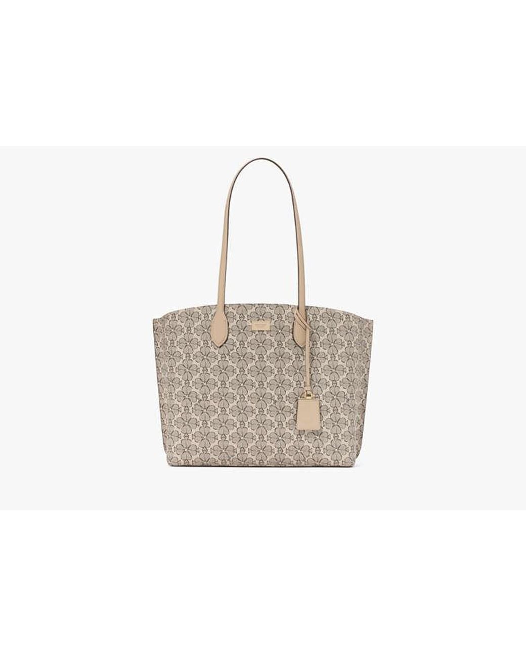 Kate Spade Gray Kate Spade Suite Spade Flower Large Work Tote Bag