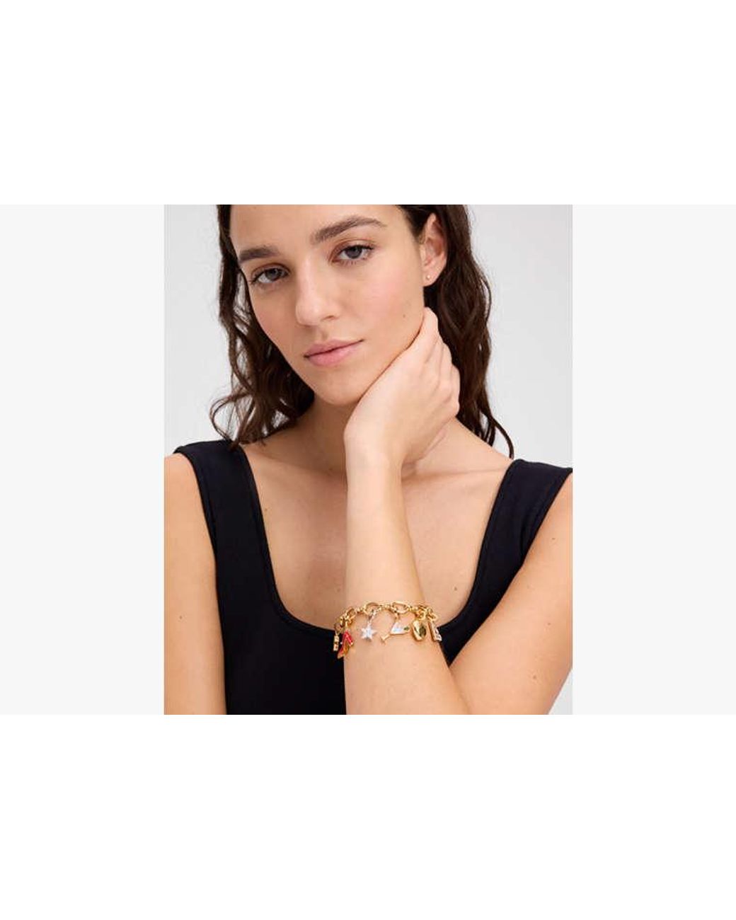 Kate Spade Metallic One In A Million Chain Charm Bracelet