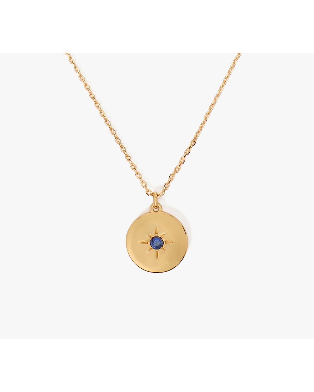 Kate Spade White Kate Spade The Color Spark Collection Fearless Medallion Necklace