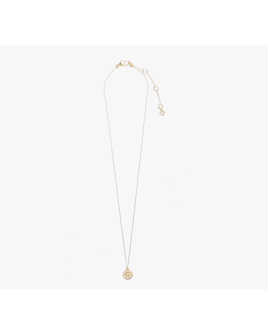 Kate Spade White Initial C Mini Pendant