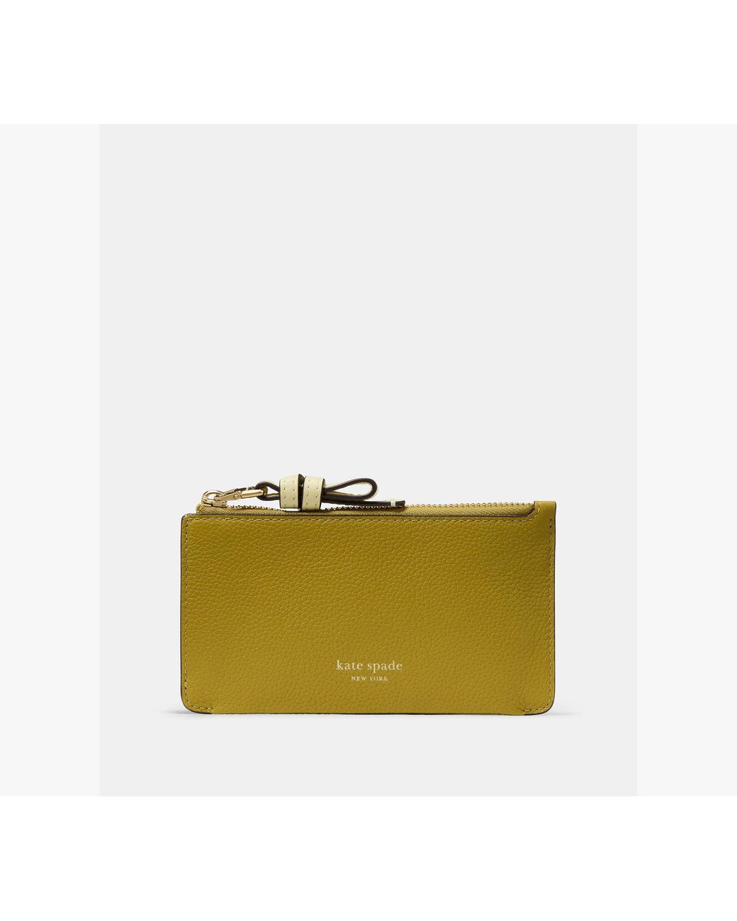 Kate Spade Yellow Loop Zip Card Case