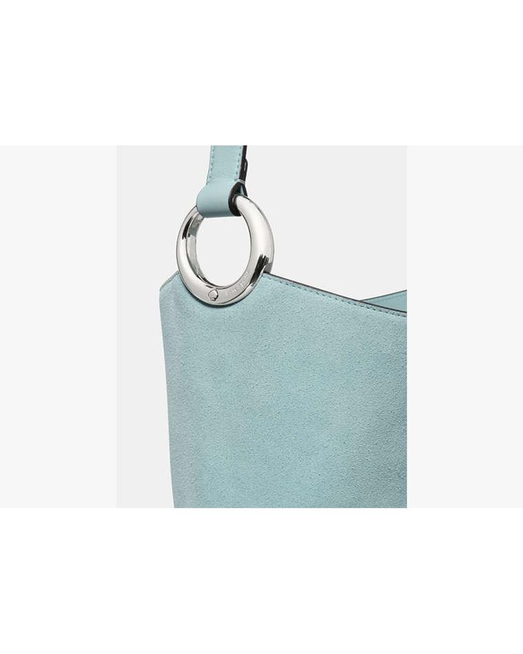 Kate Spade Blue Halo Suede Bucket Bag