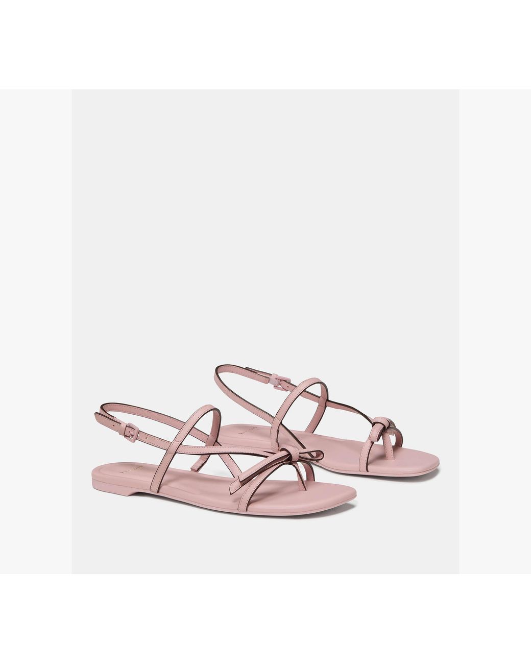 Kate Spade White Loop Flat Sandal