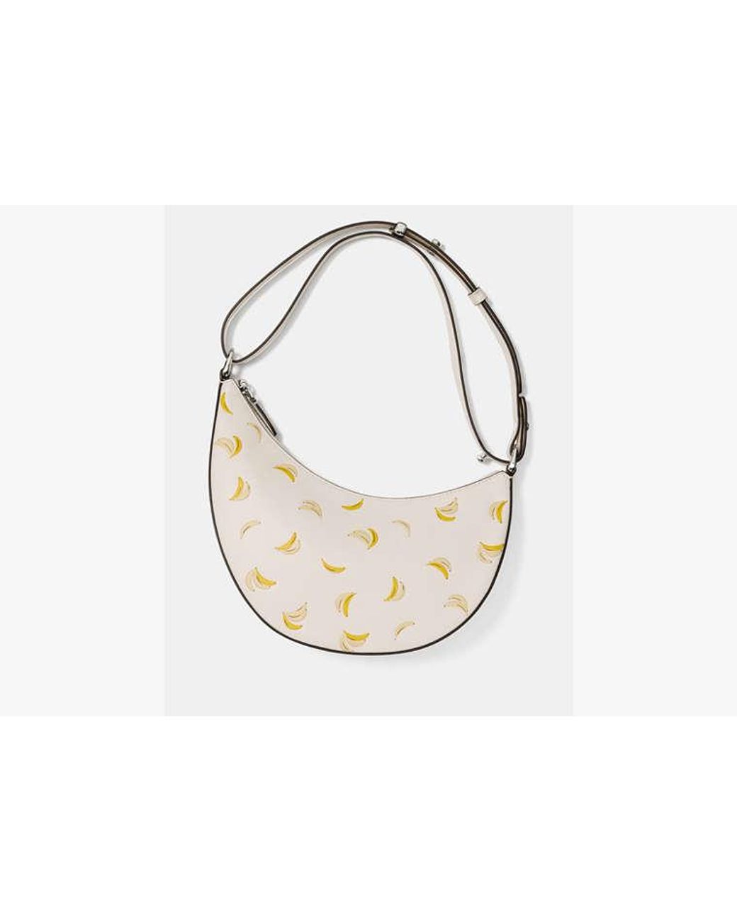 Kate Spade White Duo Banana Crossbody Bag