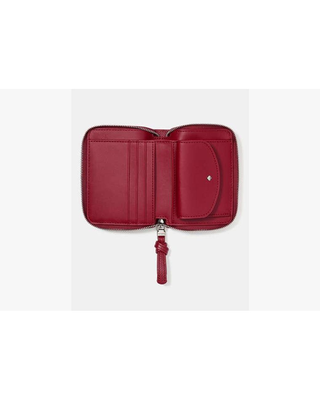 Kate Spade Red Loop Zip Around Wallet