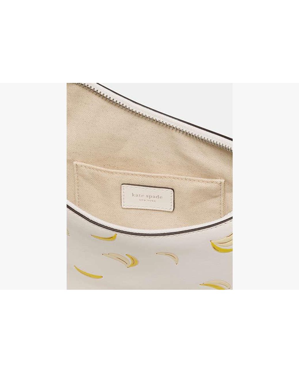 Kate Spade White Duo Banana Crossbody Bag
