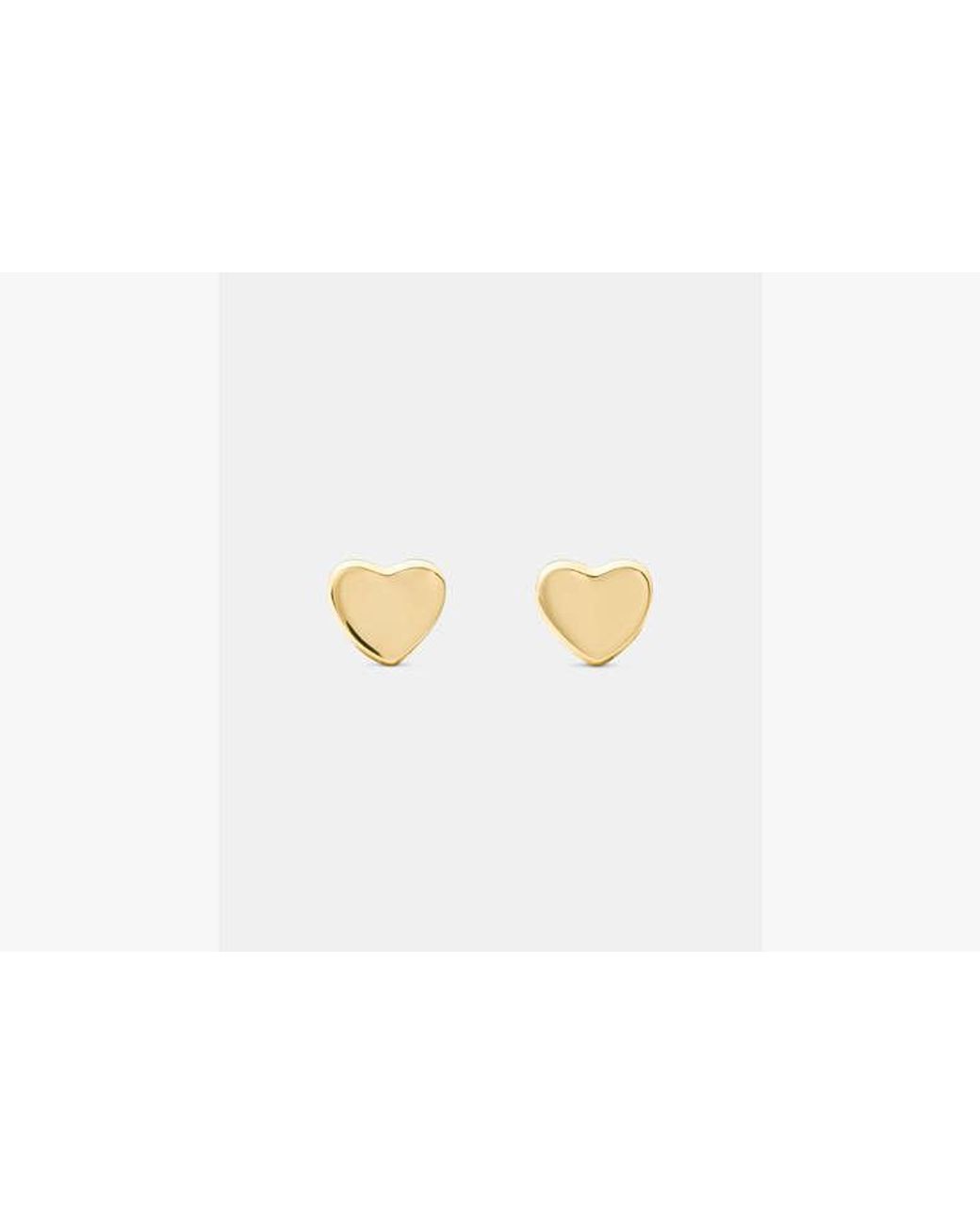 Kate Spade White Kate Spade You'Re A Gem Metal Mini Heart Studs