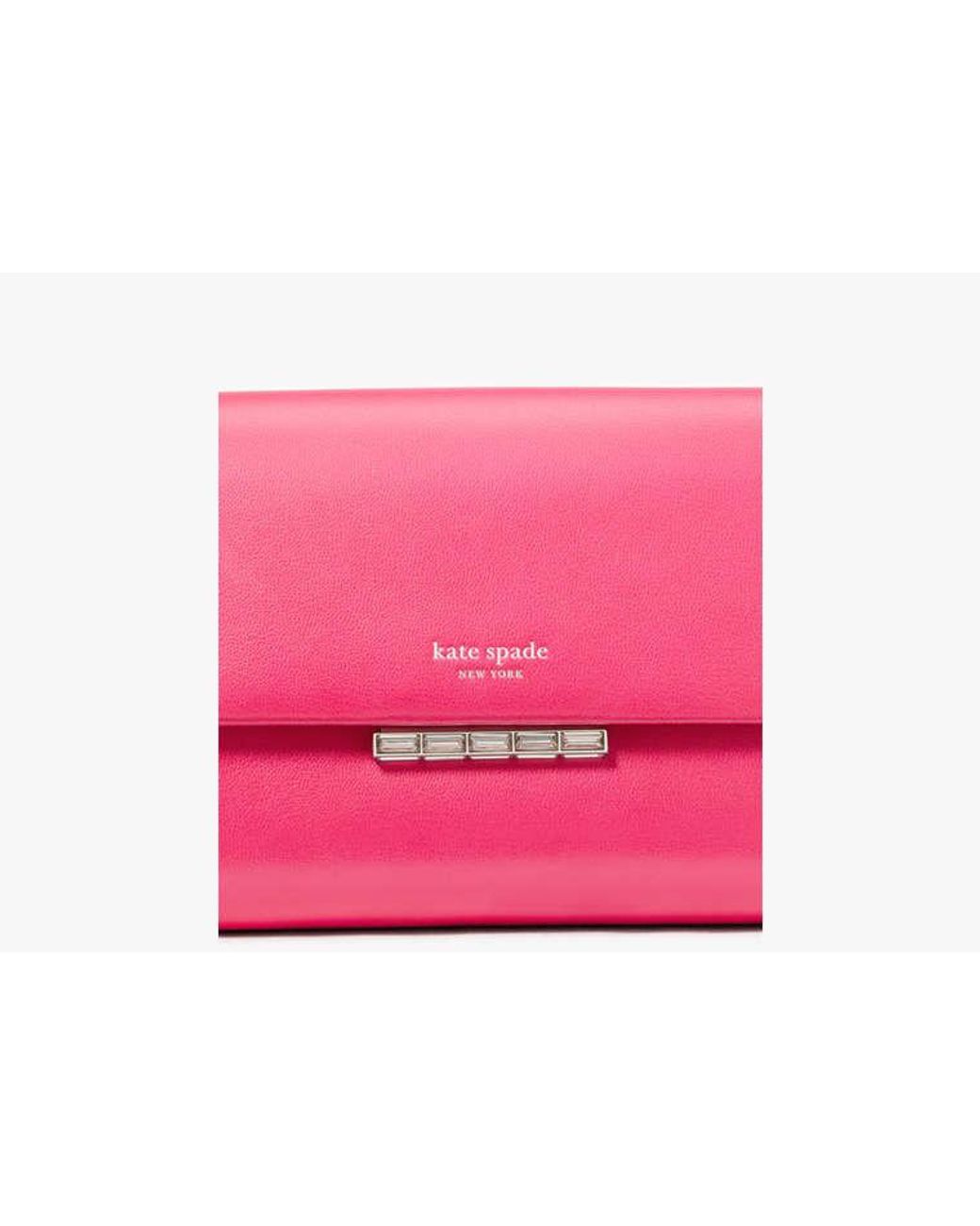 Kate Spade Pink Kate Spade Grace Embellished Lock Clutch