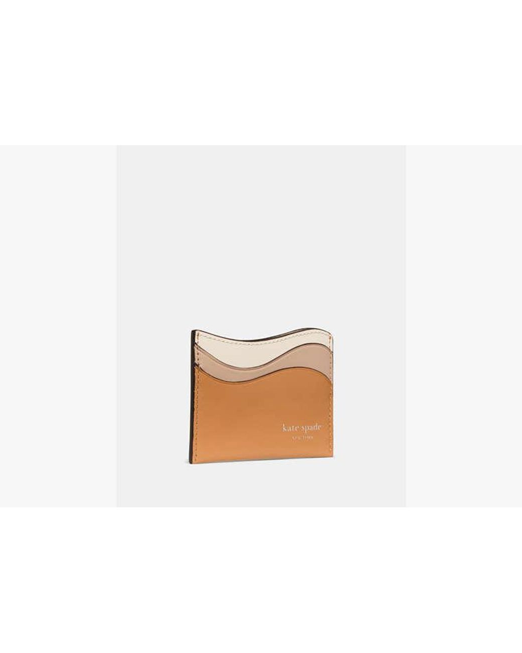 Kate Spade White Kate Spade Devin Wavy Card Holder