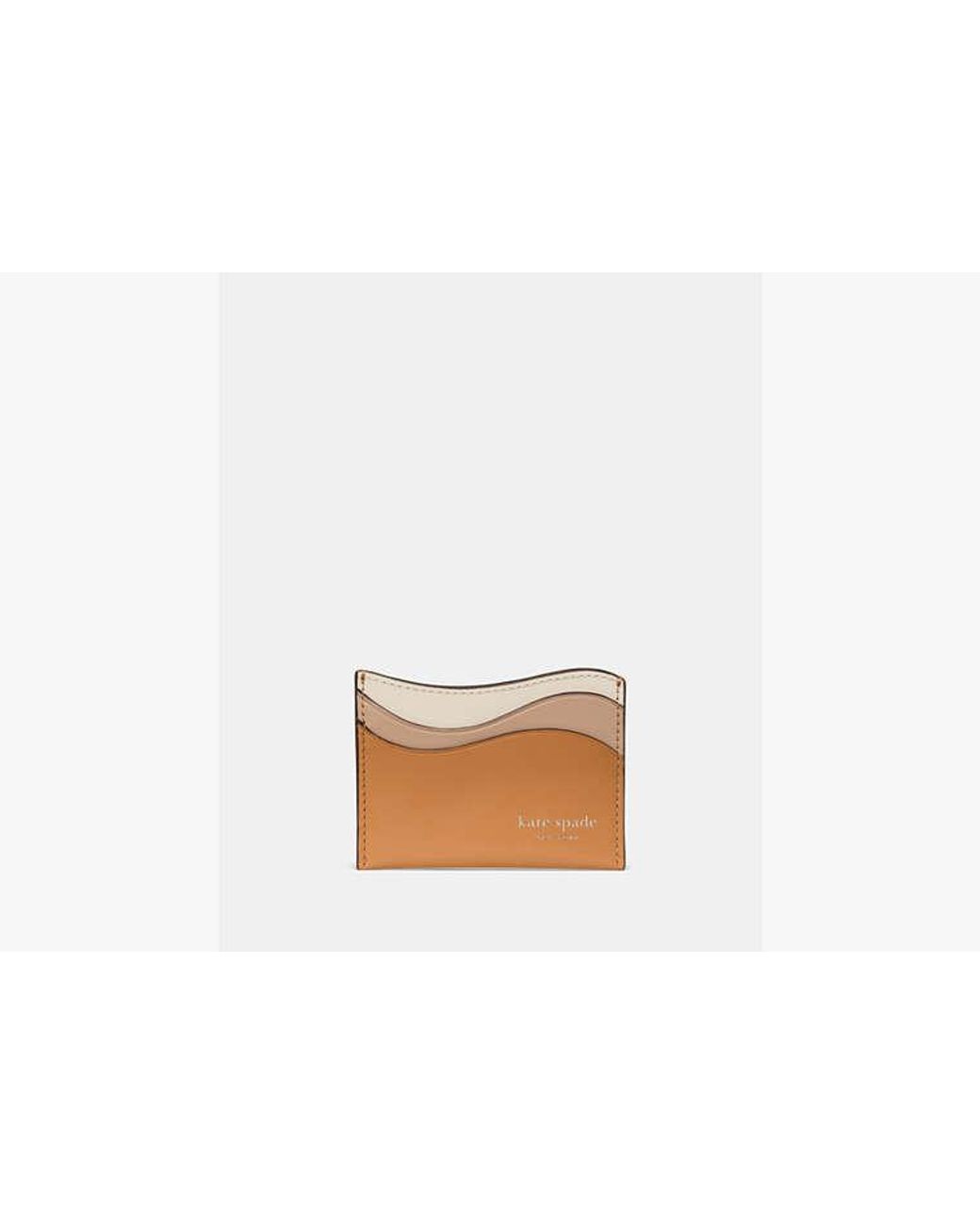 Kate Spade White Kate Spade Devin Wavy Card Holder