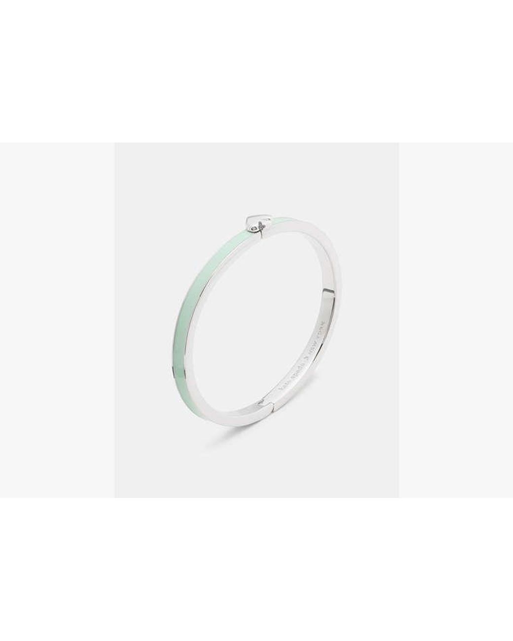 Kate Spade White Kate Spade Everyday Spade Thin Enamel Bangle