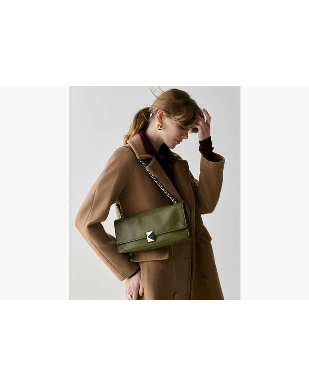 Kate Spade Green Deco Soft Shoulder Bag