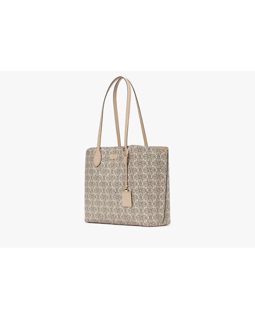 Kate Spade Gray Kate Spade Suite Spade Flower Large Work Tote Bag