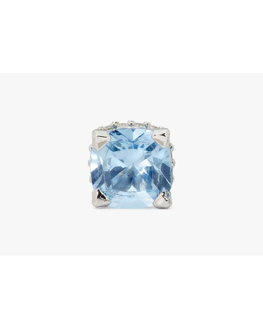 Kate Spade Blue Little Luxuries 6mm Square Studs