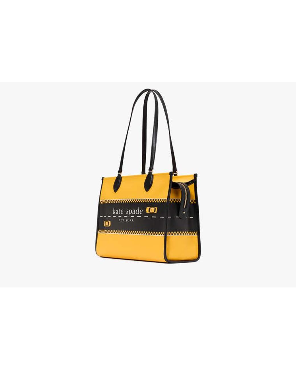 Kate Spade Manhattan Taxi Large Market Tote in Yellow | Lyst Kate Spade Manhattan Taxi Large Market Tote in Yellow | Lyst