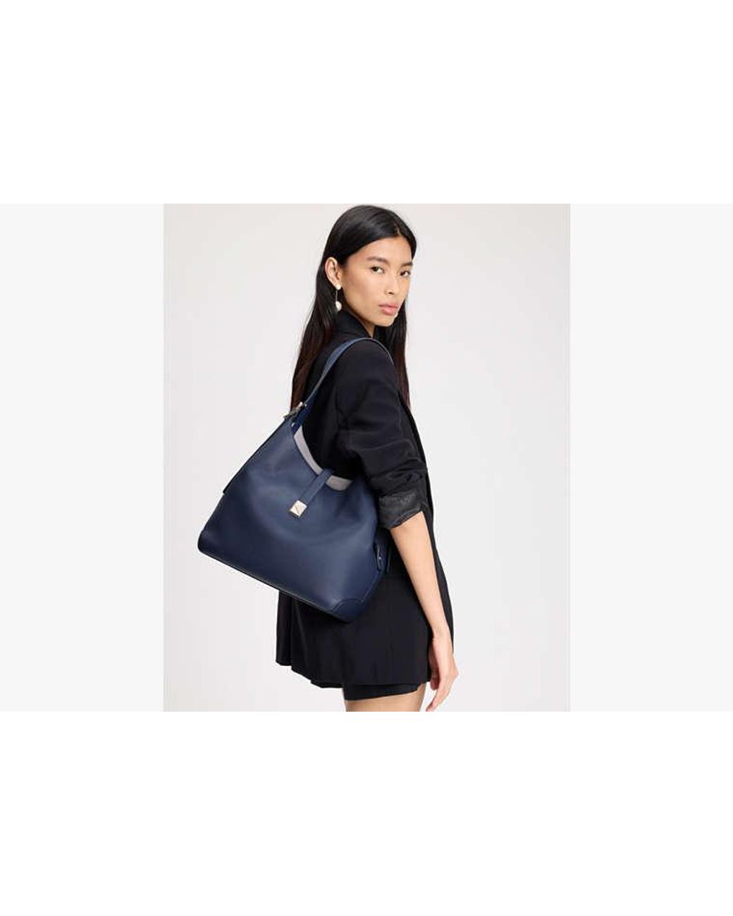 Kate Spade Blue Kate Spade Deco Large Shoulder Bag