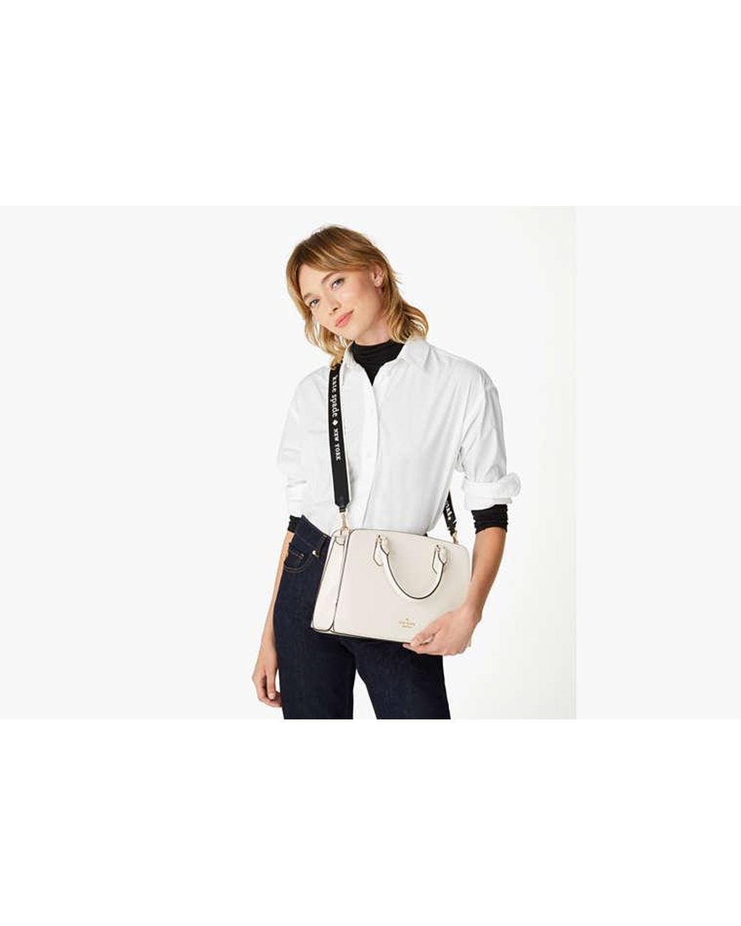 Kate Spade Outlet Blue Kate Spade Logo Webbing Bag Strap