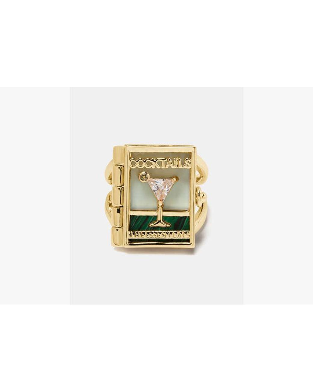 Kate Spade Metallic Kate Spade Page Turner Book Statement Ring