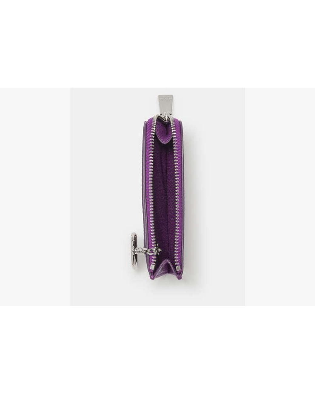 Kate Spade Purple Mini Zip Card Case