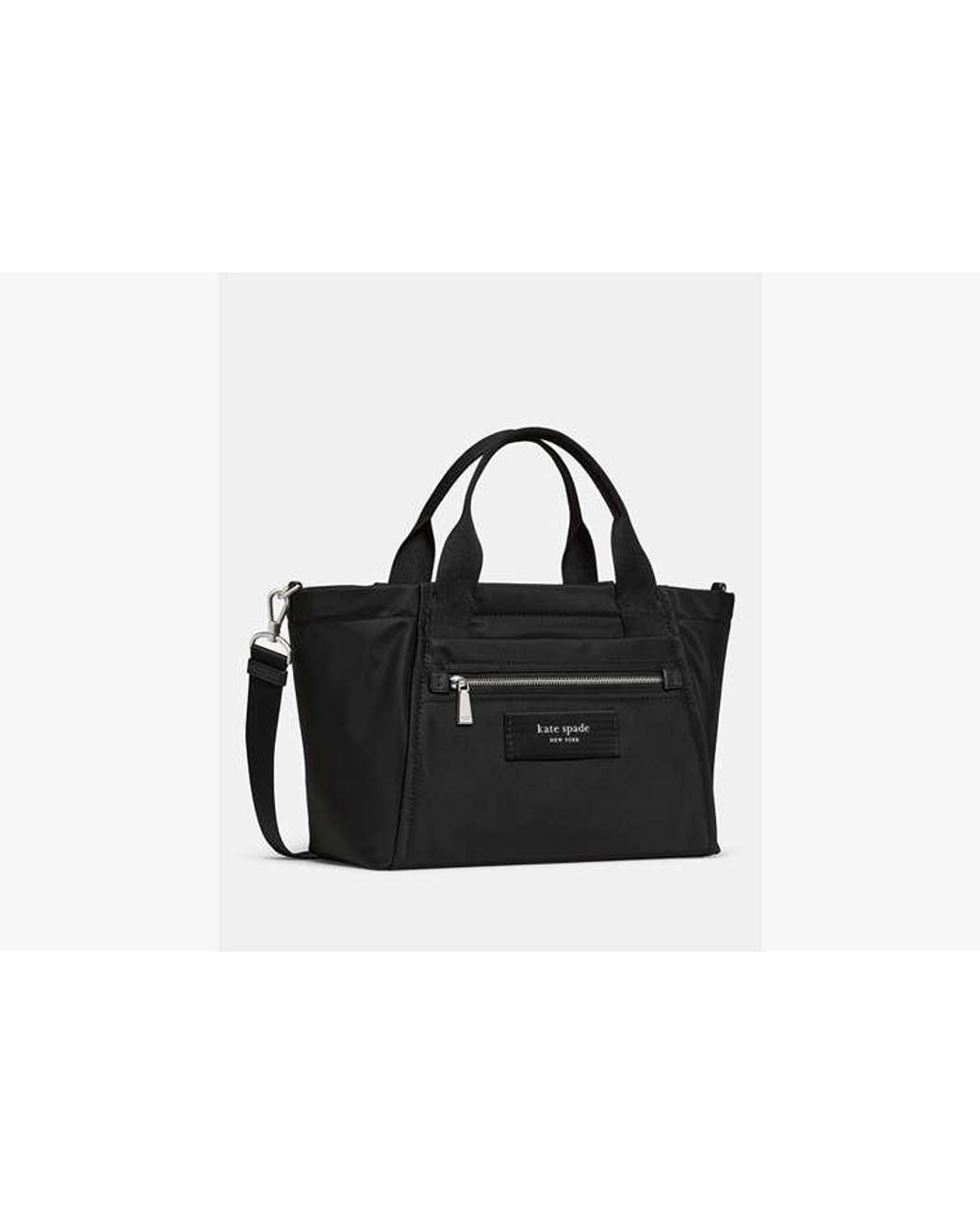 Kate Spade Black Dash Nylon Tote Bag