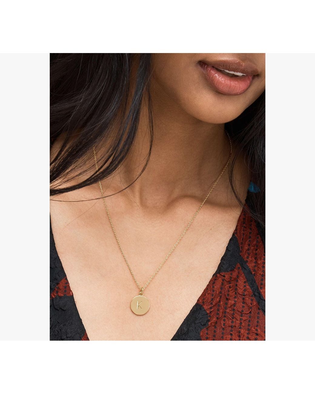 Kate Spade White Initial Pendant