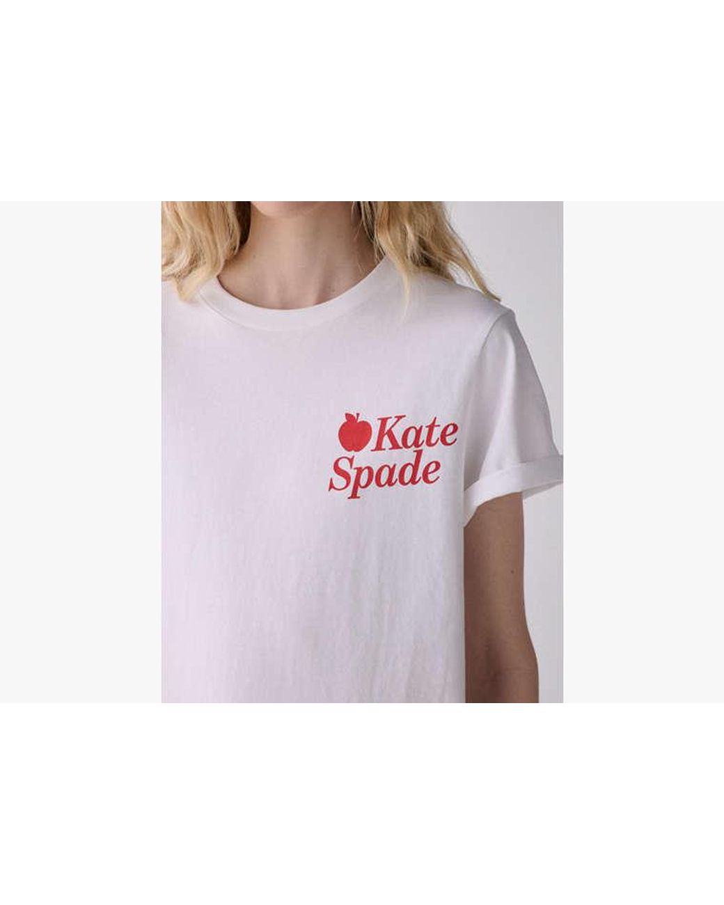 Kate Spade White Nyc Apple Tee