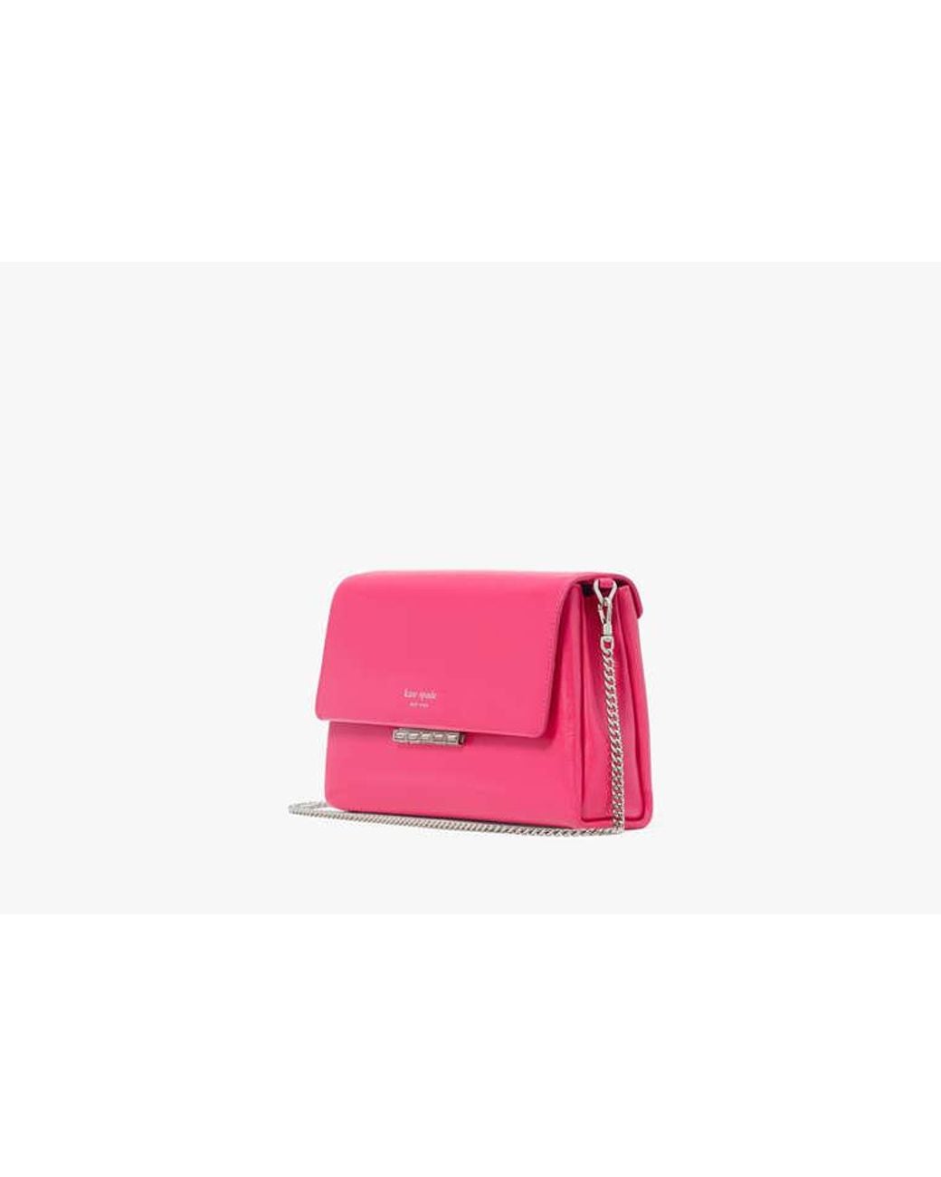 Kate Spade Pink Kate Spade Grace Embellished Lock Clutch