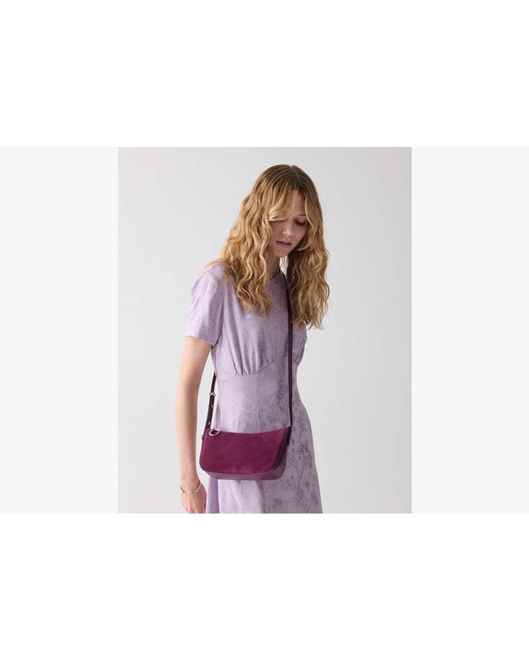 Kate Spade Purple Halo Suede Crossbody