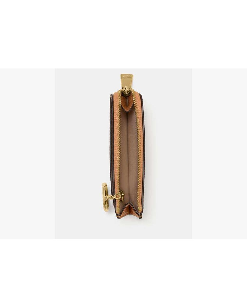 Kate Spade Brown Kate Spade Mini Zip Card Case