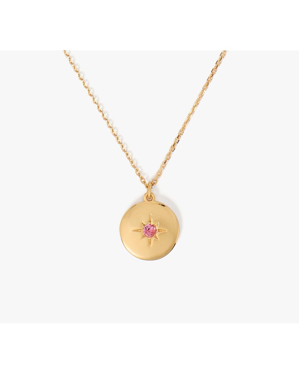 Kate Spade White Kate Spade The Color Spark Collection Peace Medallion Necklace