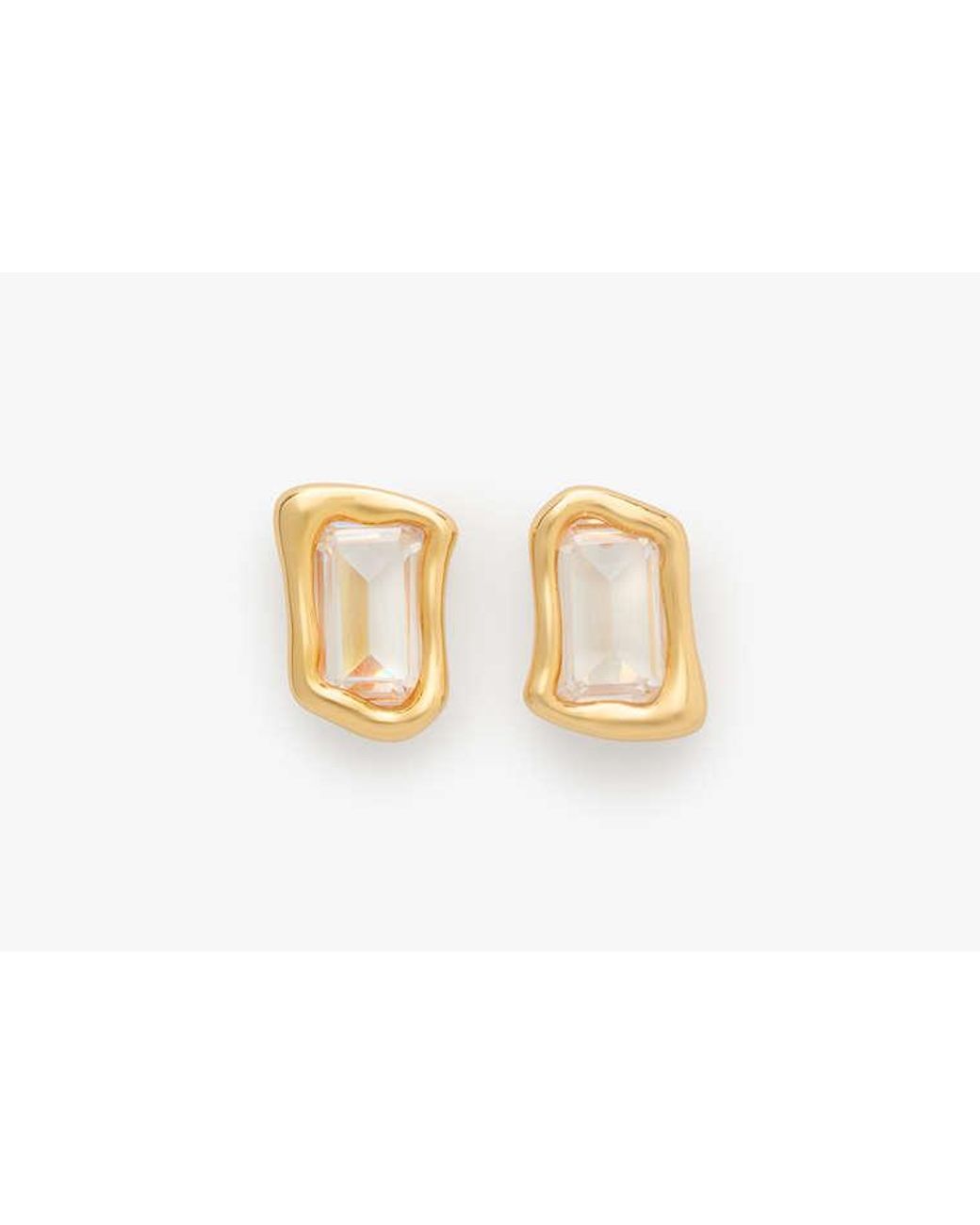 Kate Spade Metallic Molten Glass Statement Studs