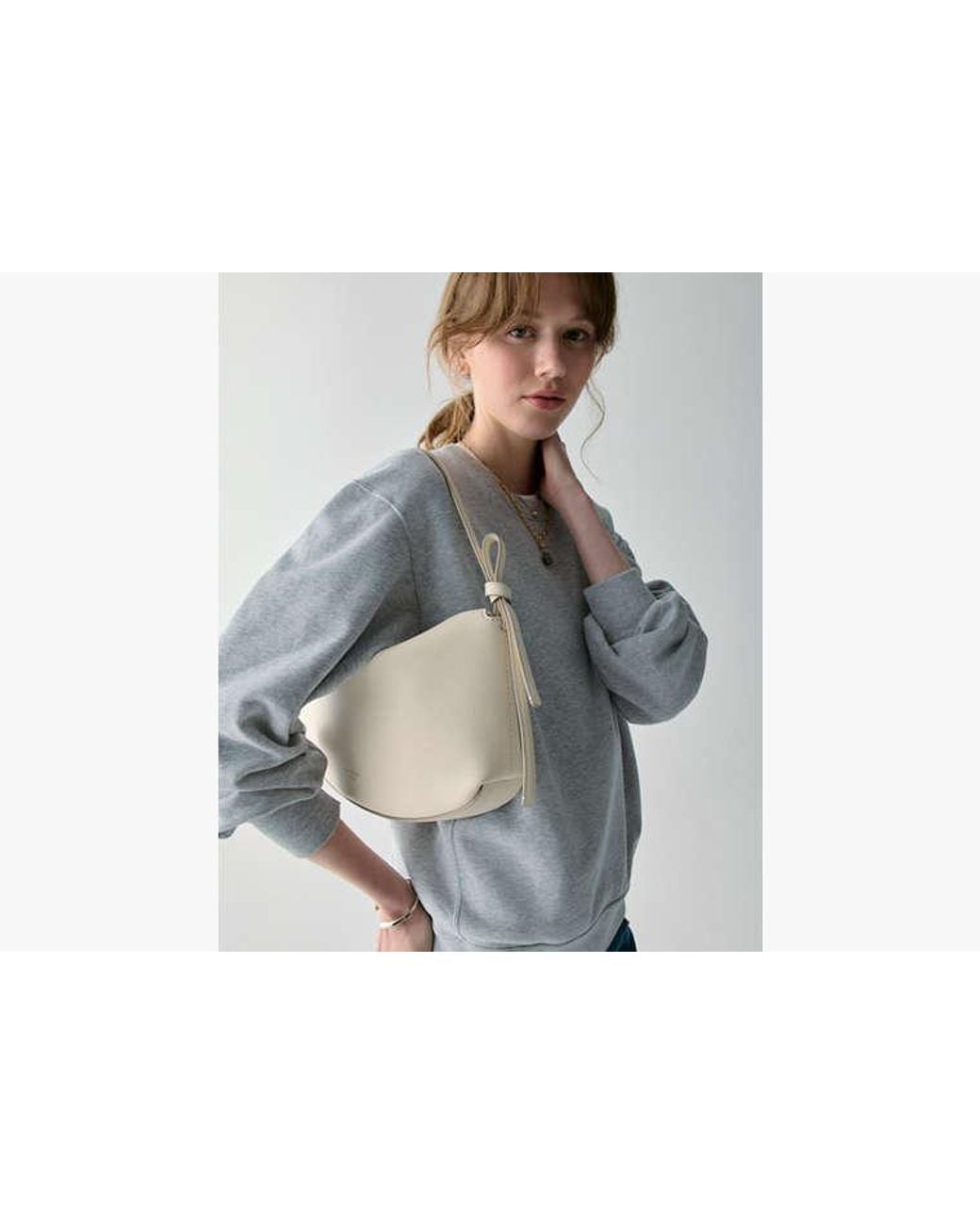 Kate Spade White Kate Spade Loop Schultertasche Für Frauen