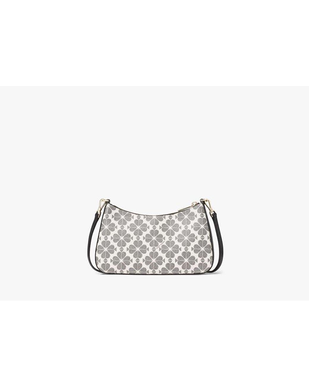 Kate Spade Gray Kate Spade Margot Spade Flower Medium Convertible Crossbody Bag