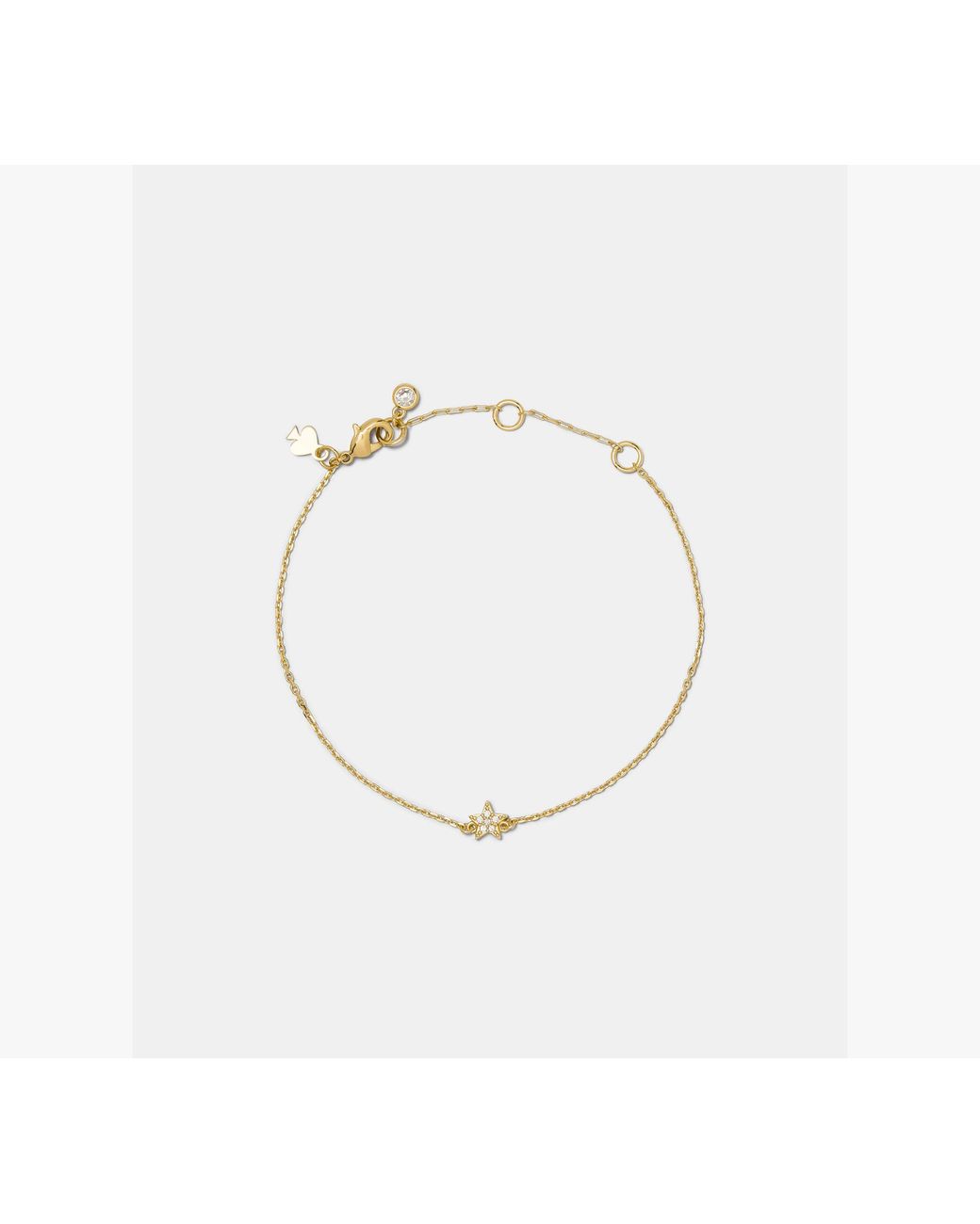 Kate Spade White Kate Spade You'Re A Gem Pave Mini Star Bracelet