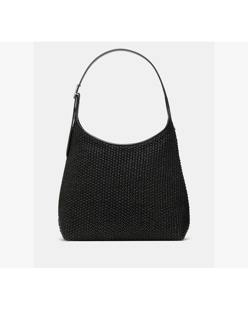 Kate Spade Black Kate Spade 454 Straw Large Shoulder Bag