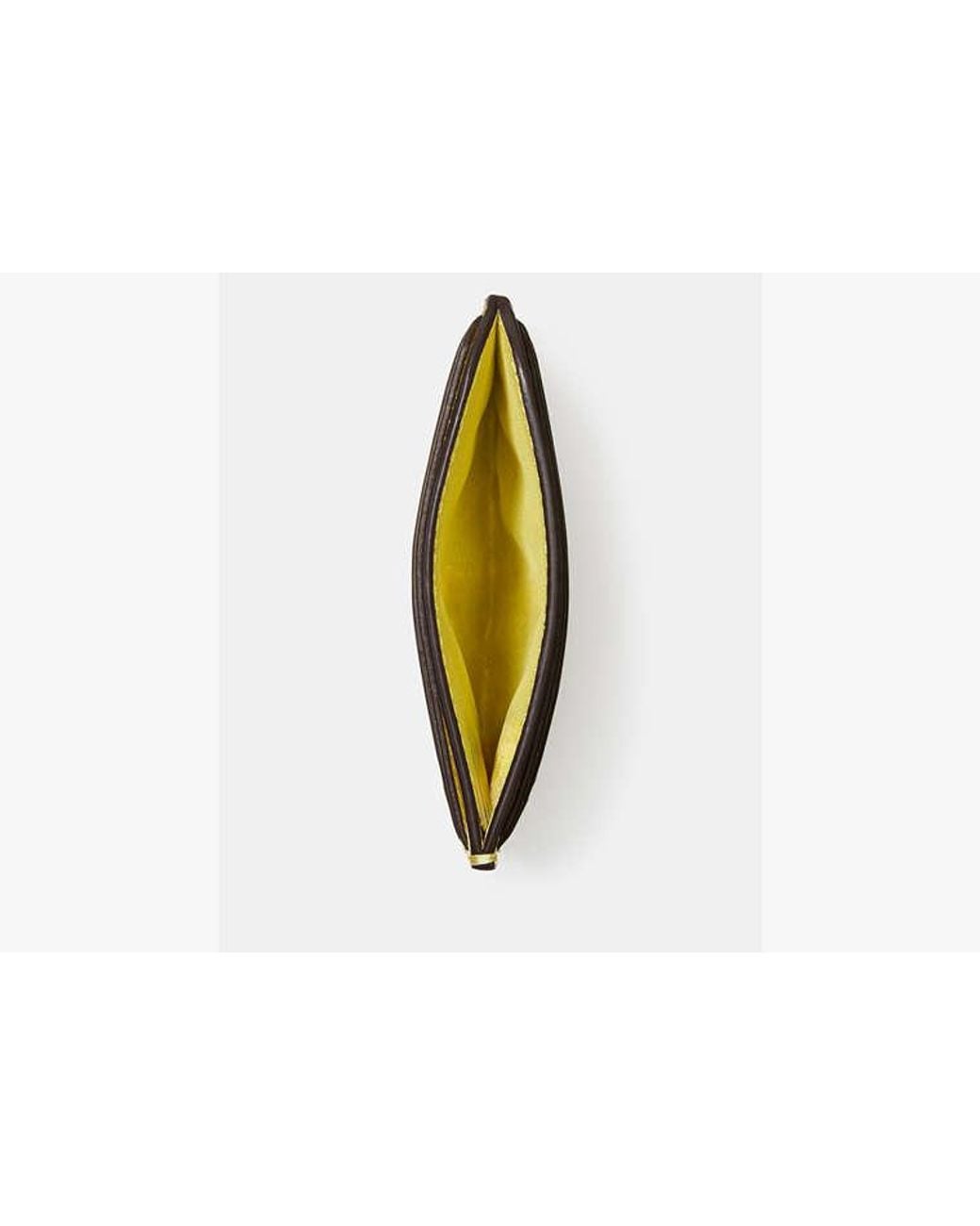 Kate Spade Yellow Devin Glazed Leather Card Holder