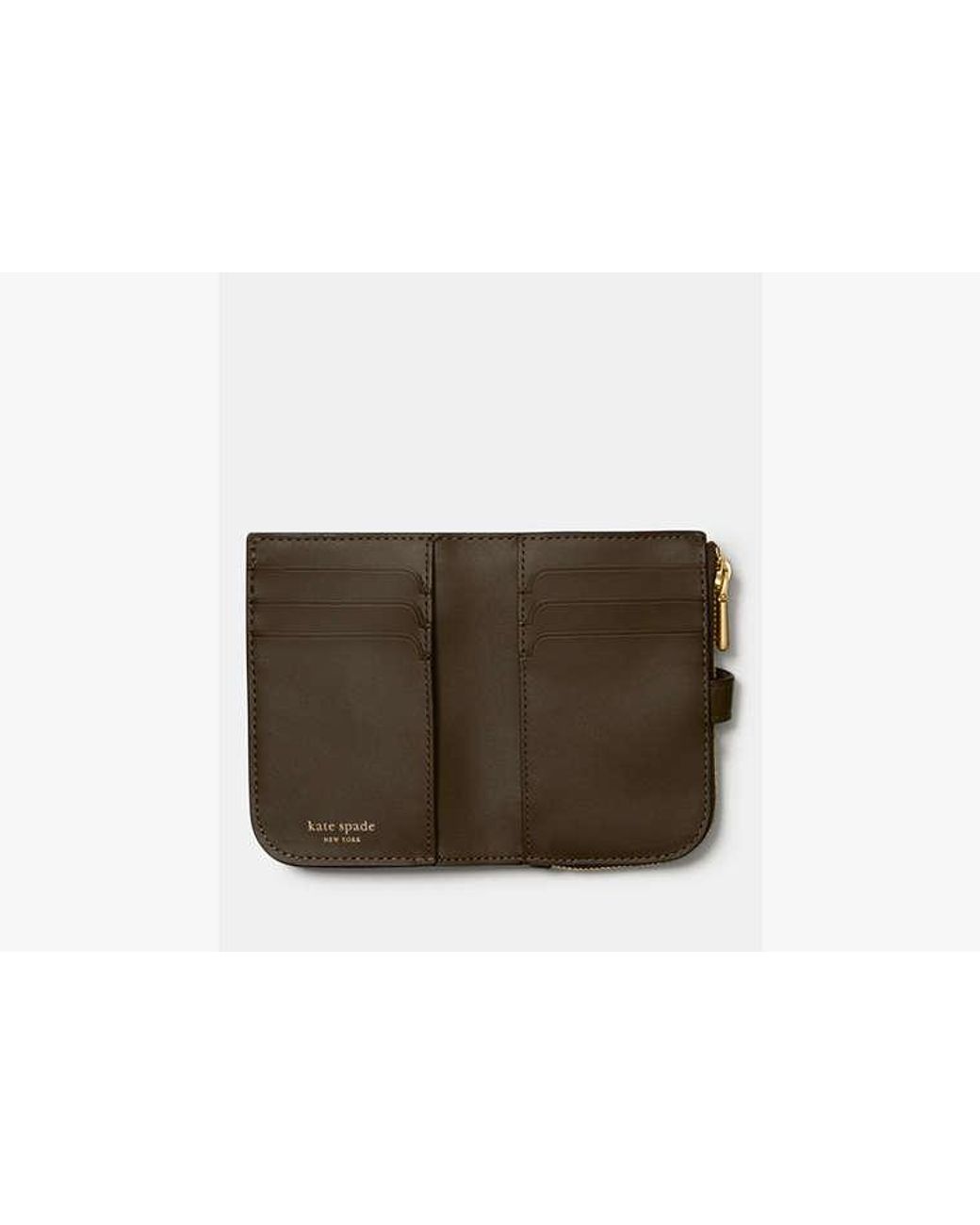 Kate Spade Brown Kate Spade Deco Small Compact Wallet
