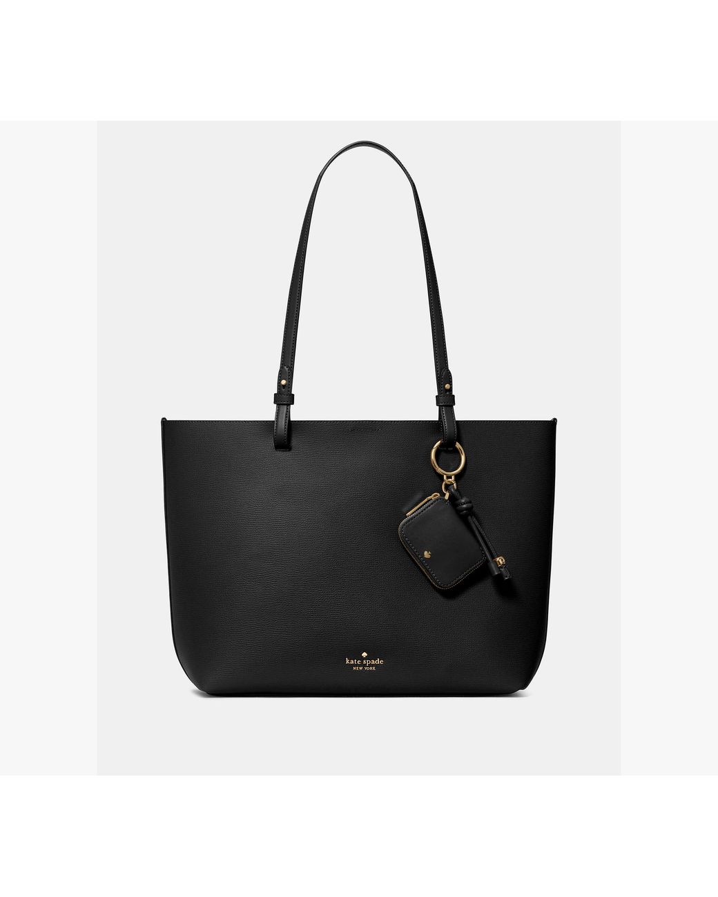 Kate Spade Black Kate Spade Tessa Tote Bag With Charm