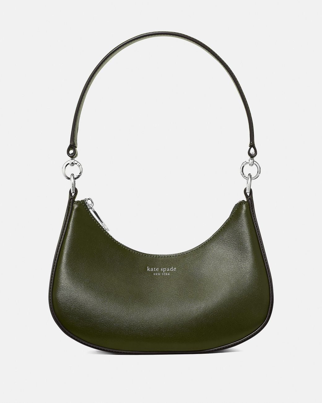 Kate Spade Sam Icon Smooth Leather Shoulder Bag in Green | Lyst
