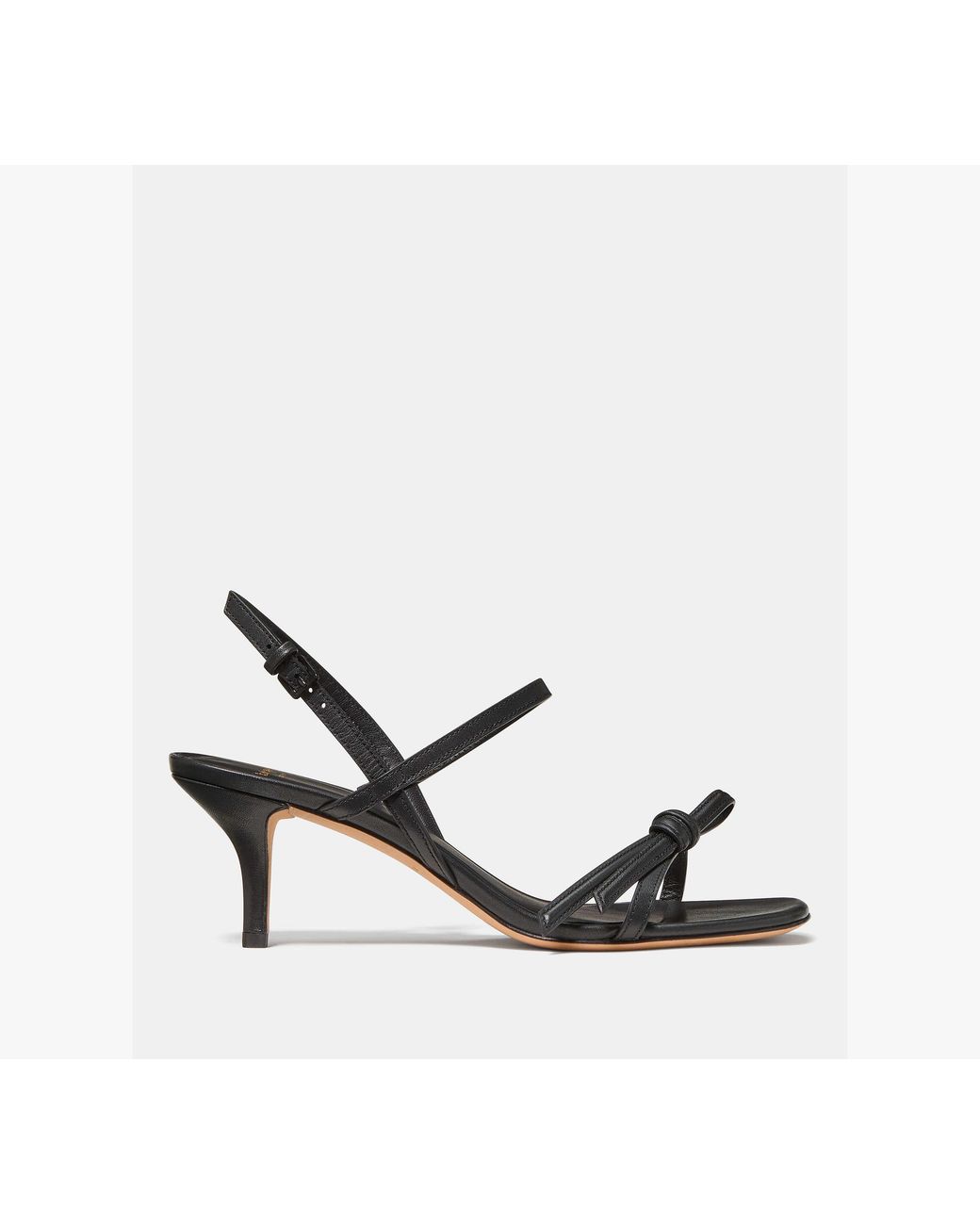 Kate Spade White Kate Spade Loop Kitten Heel Sandals