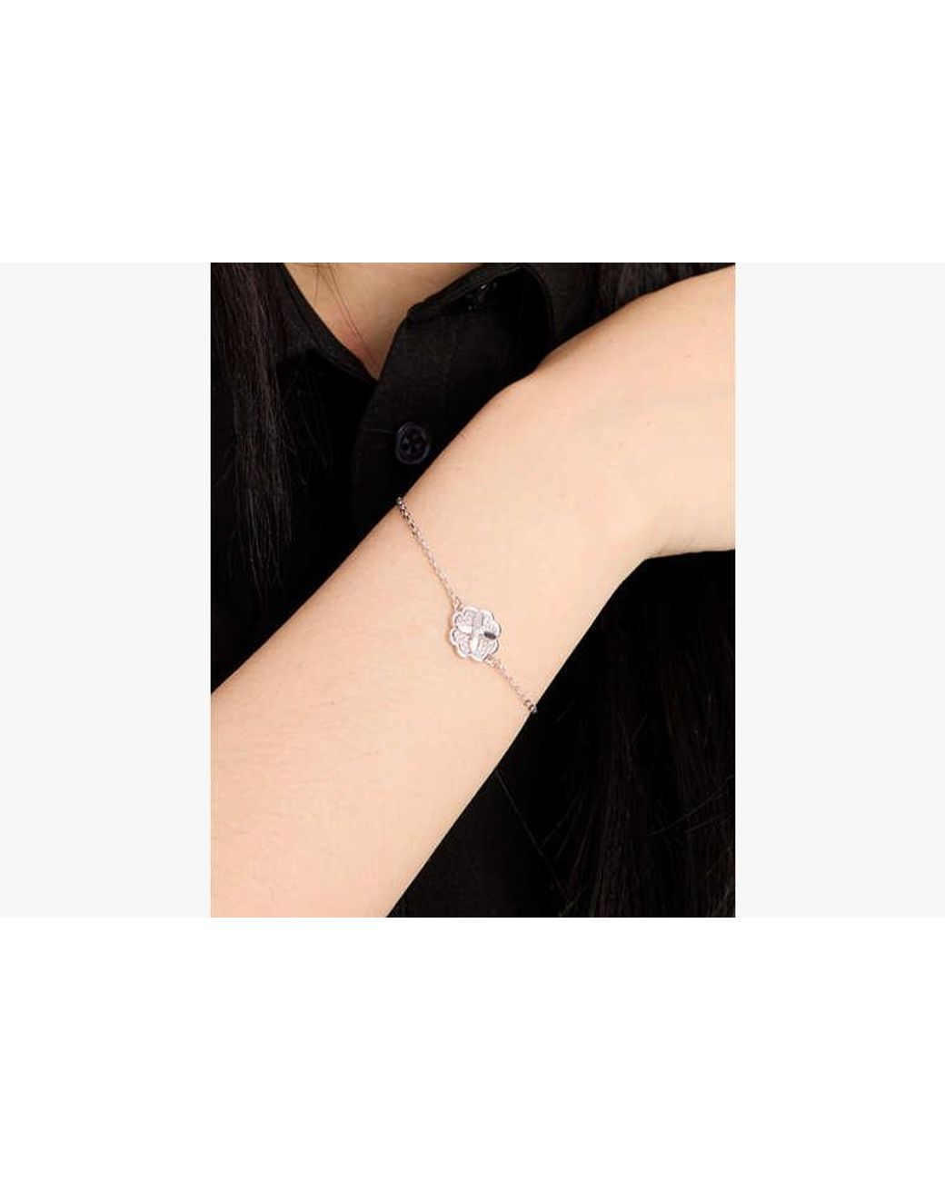Kate Spade White Heritage Bloom Bracelet
