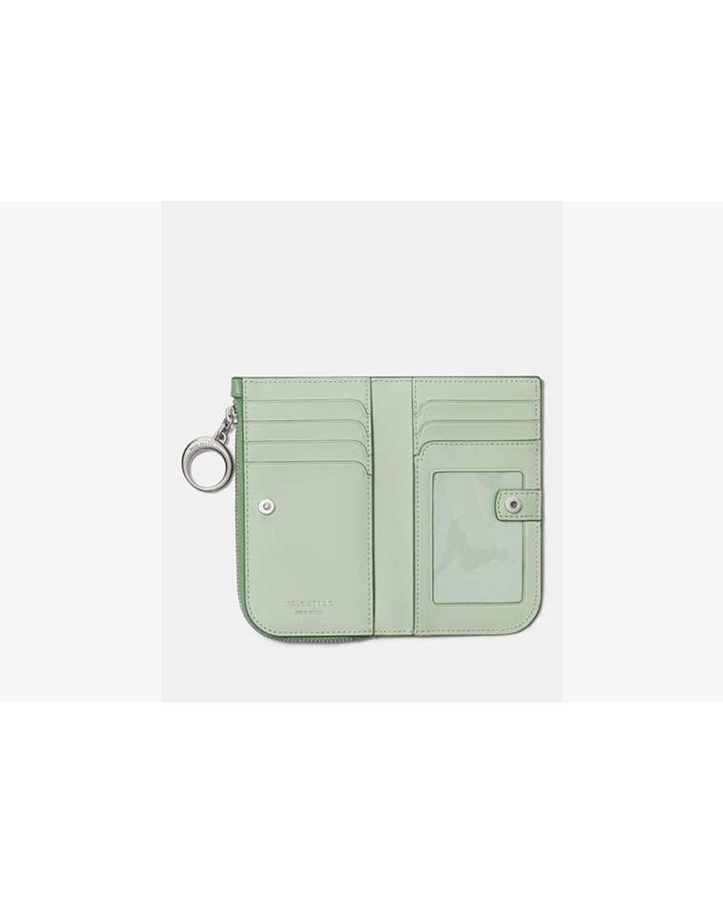 Kate Spade Green Halo Fine Grain Leather Small Slim Bifold Wallet