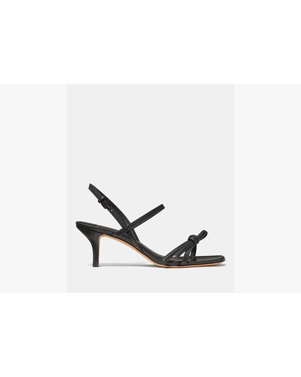 Kate Spade White Kate Spade Loop Kitten Heel Sandals