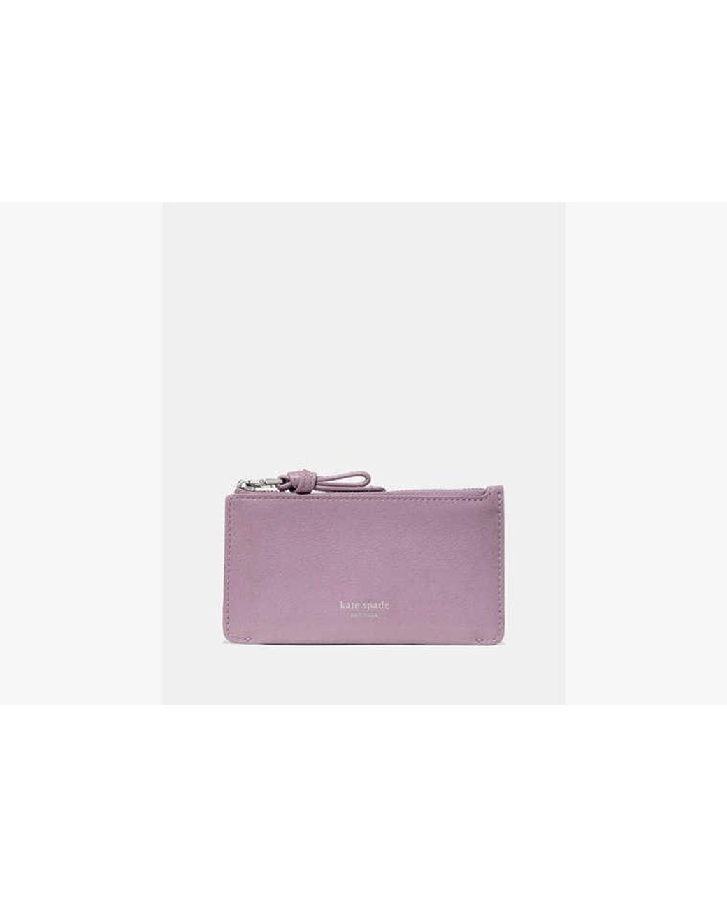 Kate Spade Purple Kate Spade Loop East West Zip Card Case