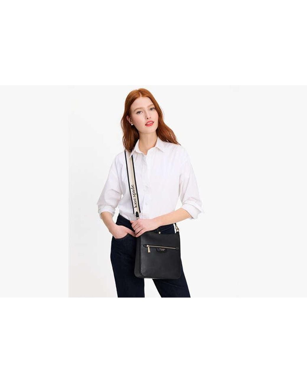 Kate Spade Black Kate Spade Hudson Messenger Crossbody Bag