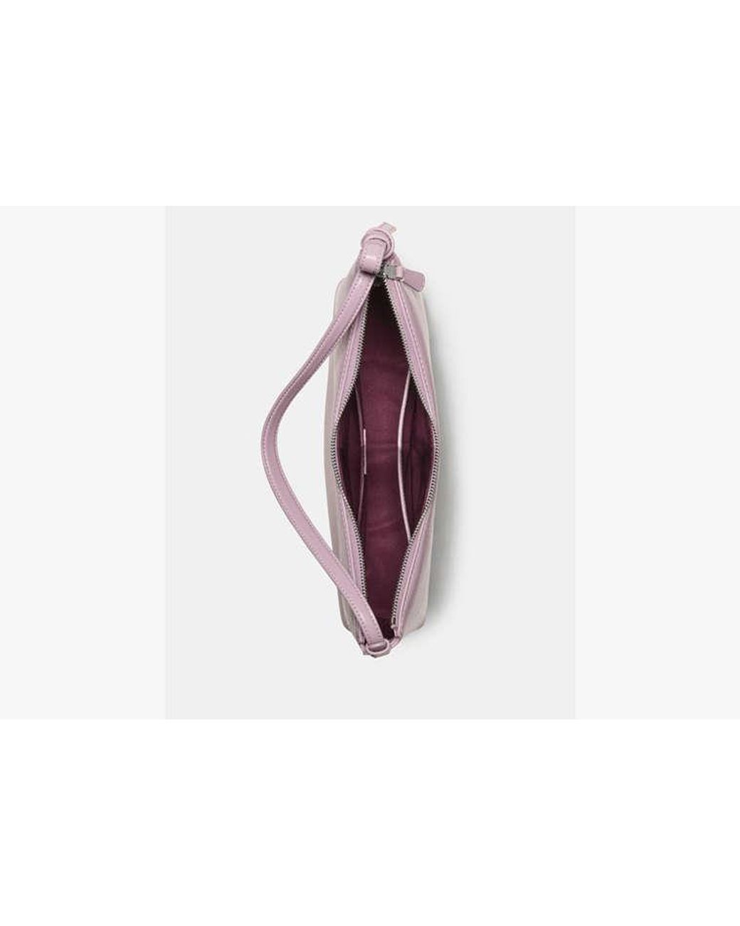 Kate Spade Purple Kate Spade Loop Glazed Leather Shoulder Bag