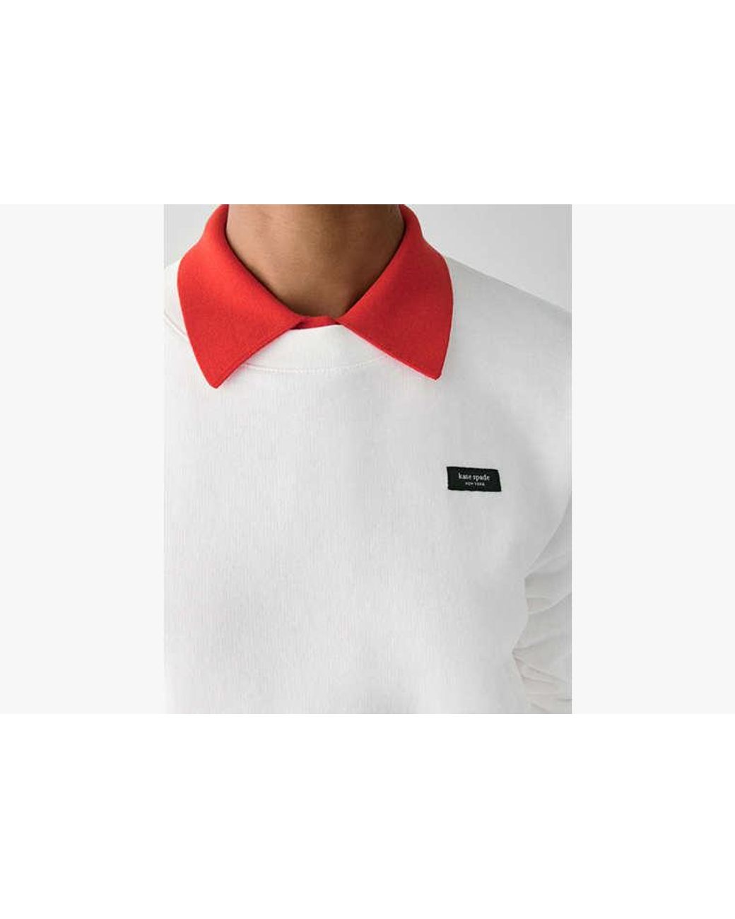 Kate Spade White Essential Logo Sweatshirt