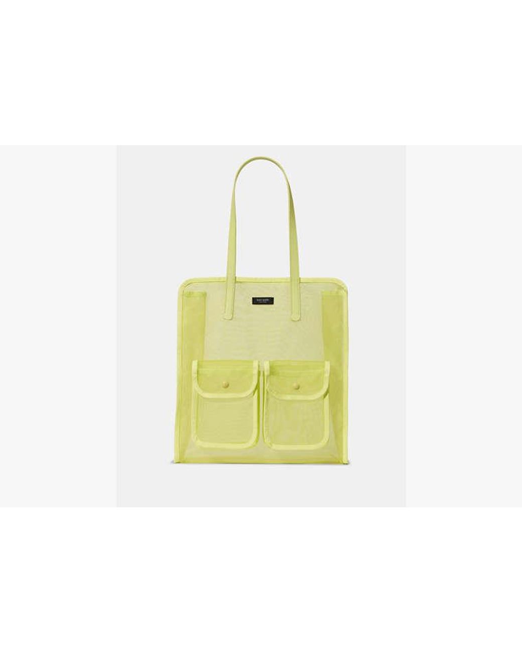 Kate Spade Yellow Breezy Mesh Tote Bag