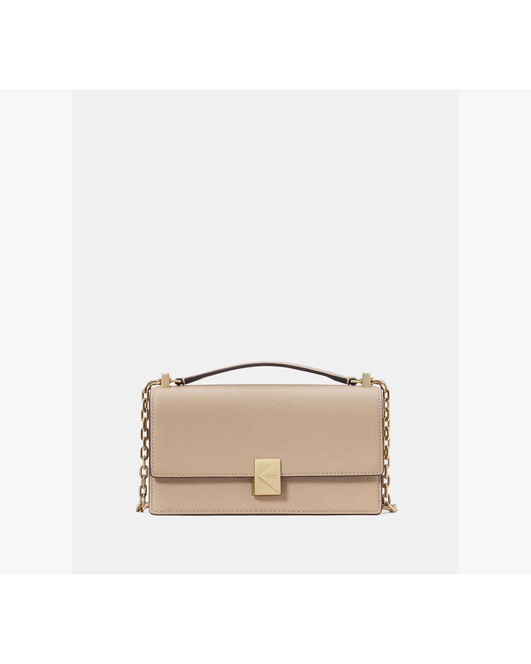 Kate Spade Natural Deco Mini Flap Chain Crossbody