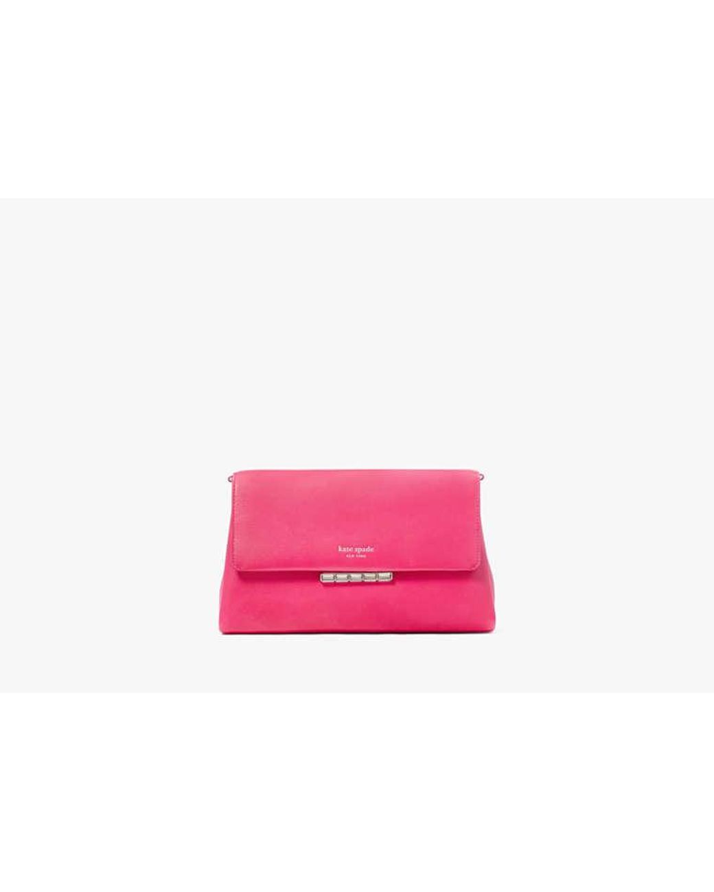 Kate Spade Pink Kate Spade Grace Embellished Lock Clutch